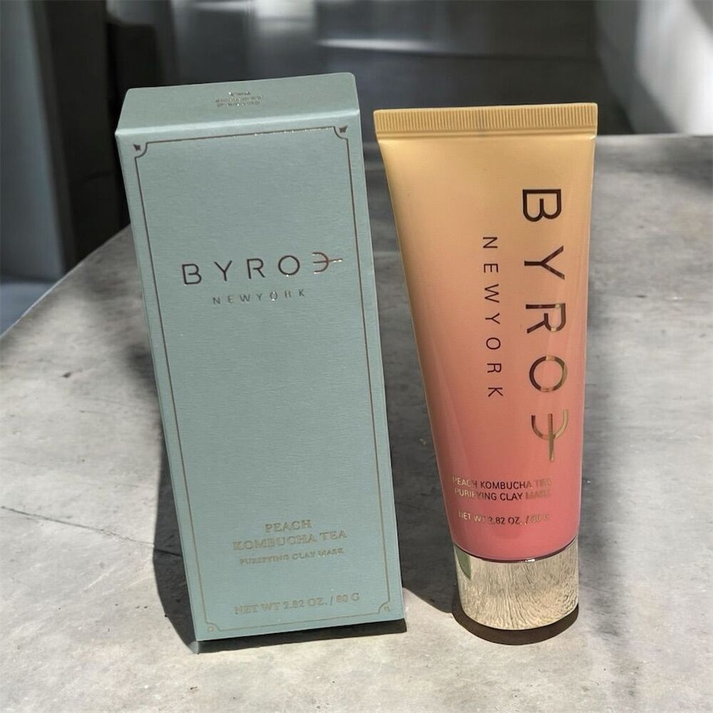 Byroe Peach Kombucha Tea Purifying Clay Mask 2.82 oz Face Care
